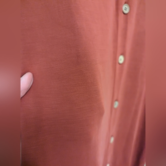 𝅺NWT Emerson Fry V neck long Button Up Maxi dress in rust / spice - Picture 11 of 13
